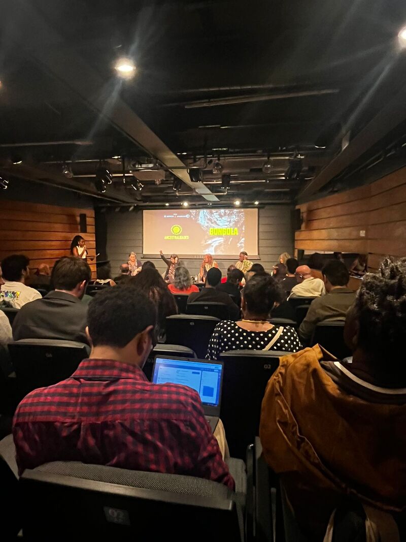 Plateia acompanhando debate sobre o documentário Regenerar no Itaú Cultural.