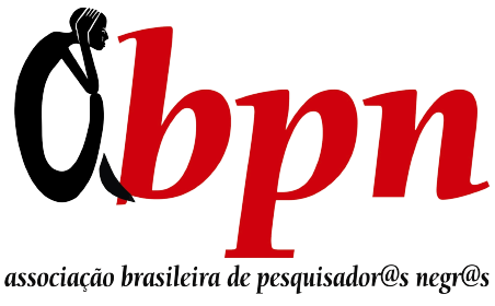 O logo traz a sigla da ABPN, com a letra A em formato cursivo e formando um ícone afro-brasileiro. Abaixo do logo aparece a descrição Associação Brasileira de Pesquisador@s Negr@s.